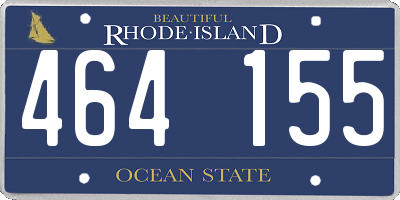 RI license plate 464155
