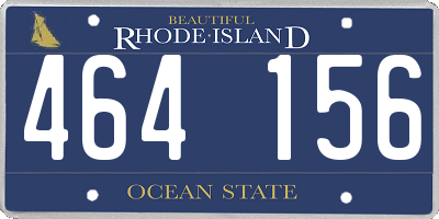RI license plate 464156