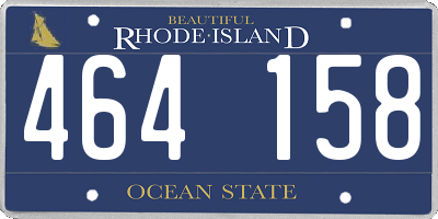 RI license plate 464158