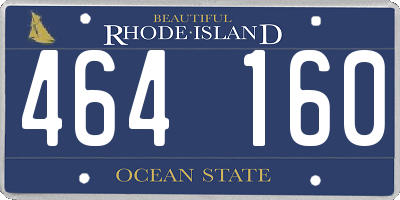 RI license plate 464160