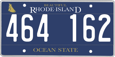 RI license plate 464162