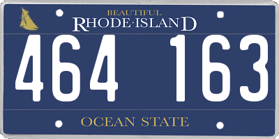 RI license plate 464163