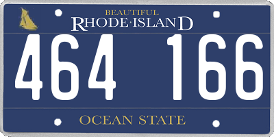 RI license plate 464166
