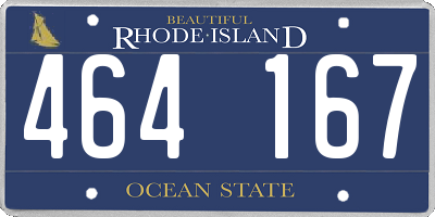 RI license plate 464167