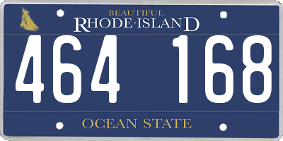 RI license plate 464168