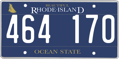 RI license plate 464170