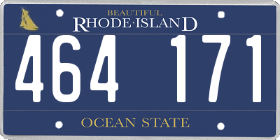 RI license plate 464171