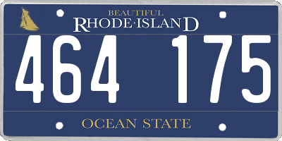 RI license plate 464175