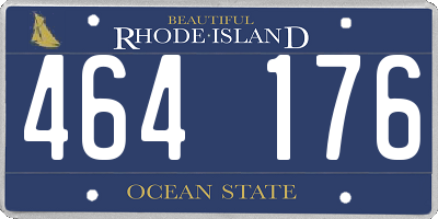 RI license plate 464176