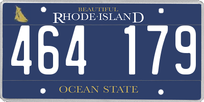 RI license plate 464179