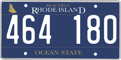 RI license plate 464180