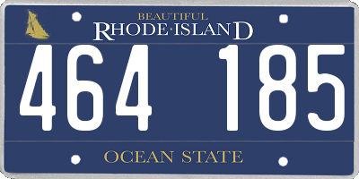 RI license plate 464185