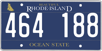 RI license plate 464188