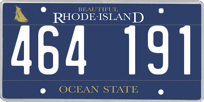 RI license plate 464191