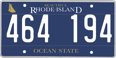 RI license plate 464194