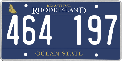 RI license plate 464197