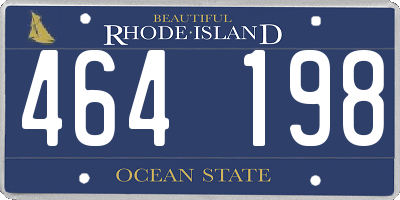 RI license plate 464198