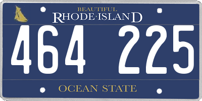 RI license plate 464225
