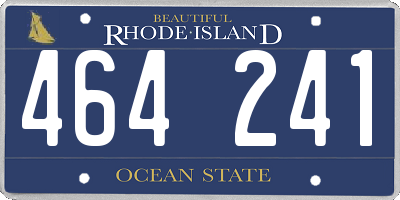 RI license plate 464241