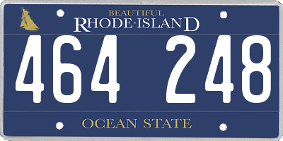 RI license plate 464248