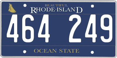 RI license plate 464249