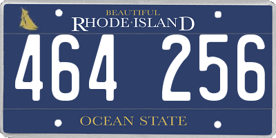 RI license plate 464256