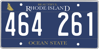 RI license plate 464261
