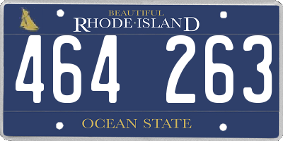 RI license plate 464263