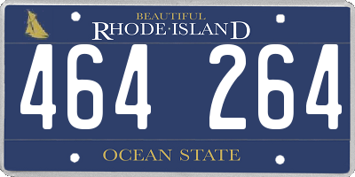 RI license plate 464264