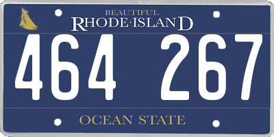 RI license plate 464267