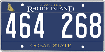 RI license plate 464268