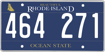 RI license plate 464271