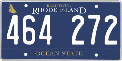 RI license plate 464272