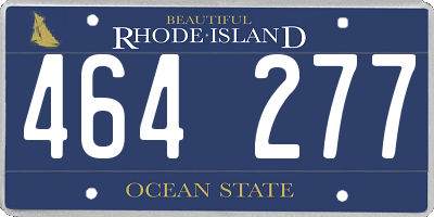 RI license plate 464277