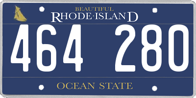 RI license plate 464280