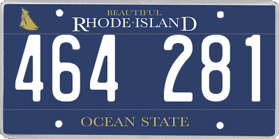 RI license plate 464281