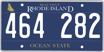 RI license plate 464282