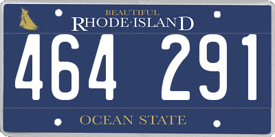 RI license plate 464291