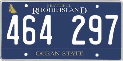 RI license plate 464297
