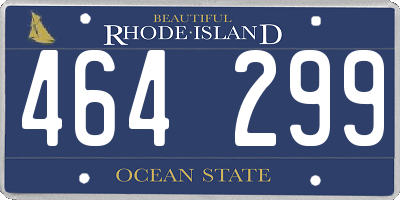 RI license plate 464299