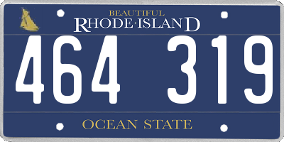 RI license plate 464319