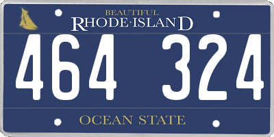 RI license plate 464324