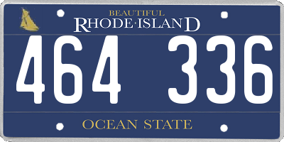 RI license plate 464336