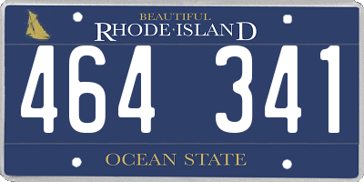 RI license plate 464341