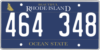 RI license plate 464348