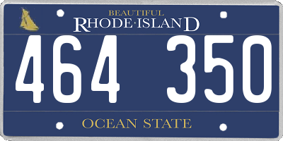 RI license plate 464350