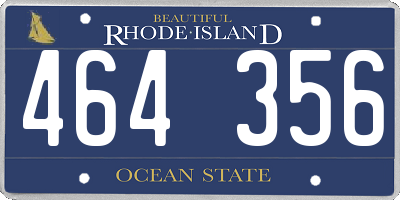 RI license plate 464356