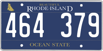 RI license plate 464379