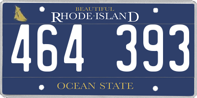 RI license plate 464393