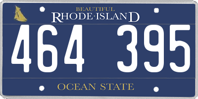 RI license plate 464395